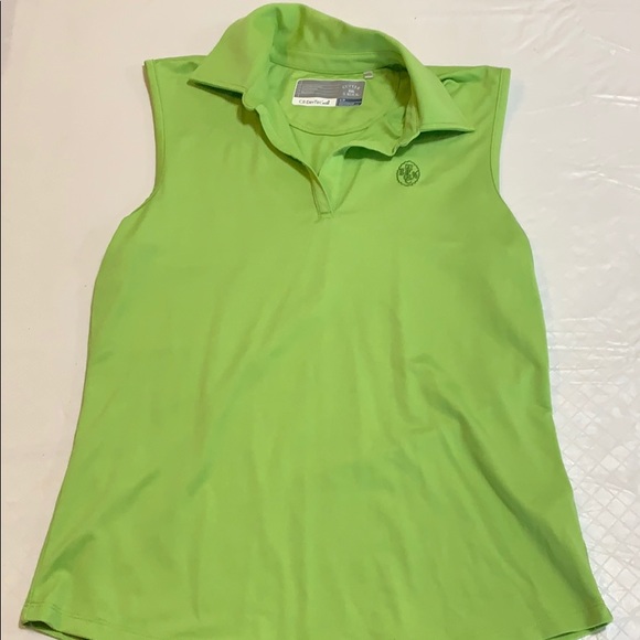 Cutter & Buck green sleeveless golf shirt size S - Picture 1 of 3